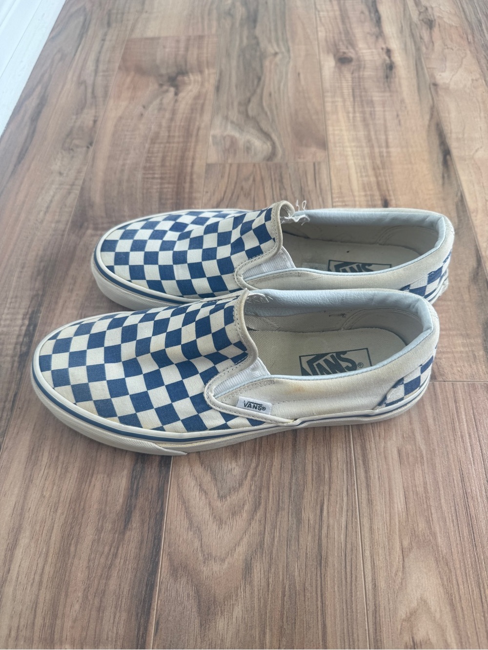Vans Classic Slip-On Checkerboard Blue White
